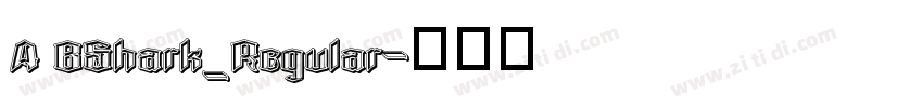 A BShark_Regular字体转换